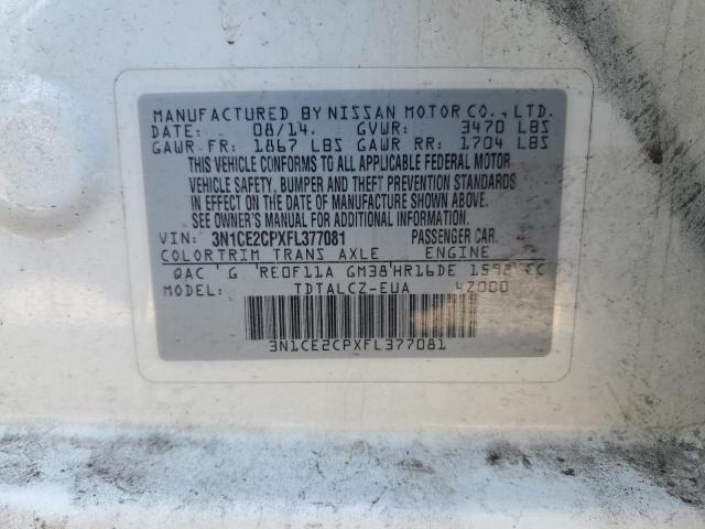 2015 NISSAN VERSA NOTE 3N1CE2CPXFL377081