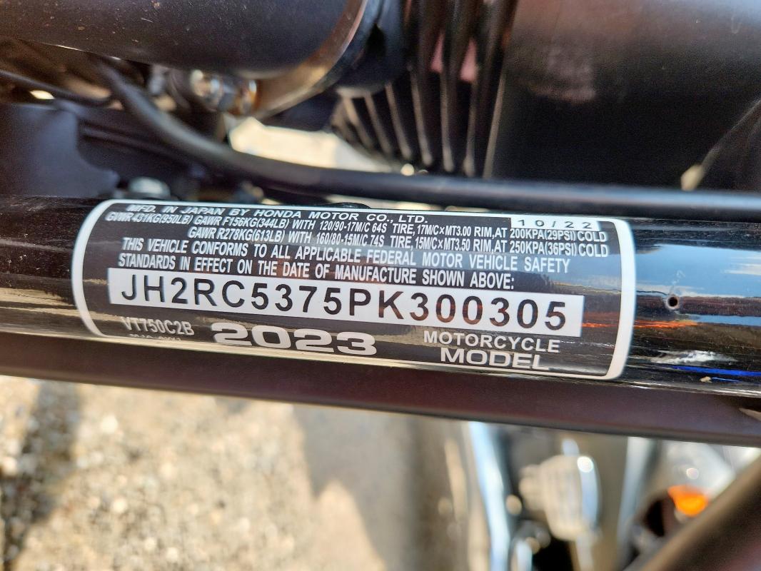 2023 HONDA VT750 C2B JH2RC5375PK300305