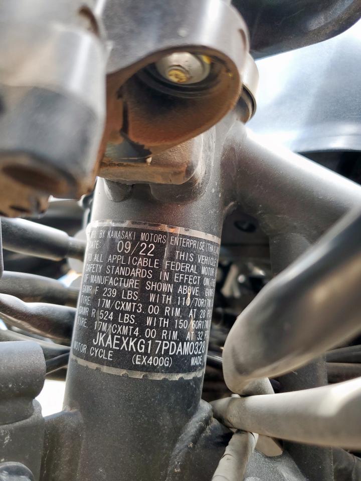 Lot #3303047600 2023 KAWASAKI EX400