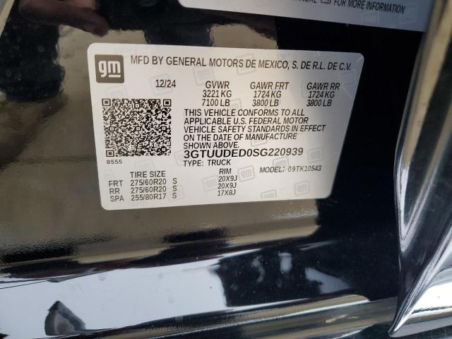 2025 GMC SIERRA K15 3GTUUDED0SG220939