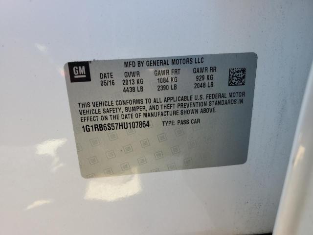 2017 CHEVROLET VOLT PREMI 1G1RB6S57HU107864