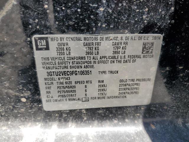2015 GMC SIERRA K15 3GTU2VEC9FG106351