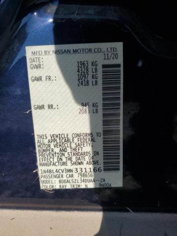 2021 NISSAN ALTIMA SR 1N4BL4CV3MN331166