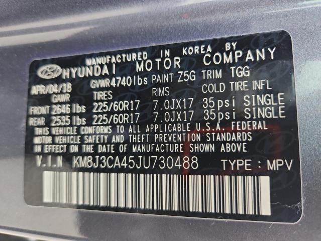 2018 HYUNDAI TUCSON SEL - KM8J3CA45JU730488