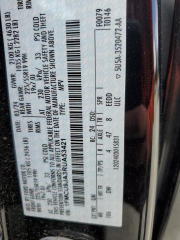 2024 FORD ESCAPE PLA 1FMCU9JA3RUA53421