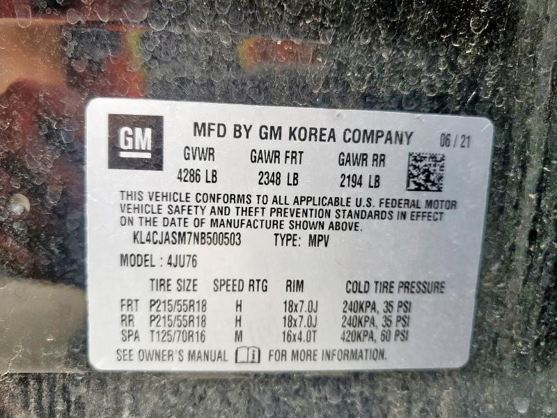 2022 BUICK ENCORE PREFERRED KL4CJASM7NB500503
