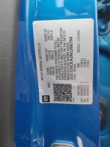 2022 CHEVROLET COLORADO LT 1GCGSCEA2N1266794