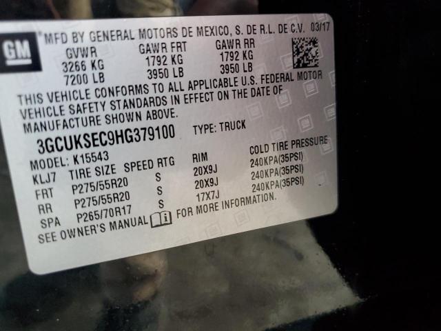 2017 CHEVROLET SILVERADO - 3GCUKSEC9HG379100