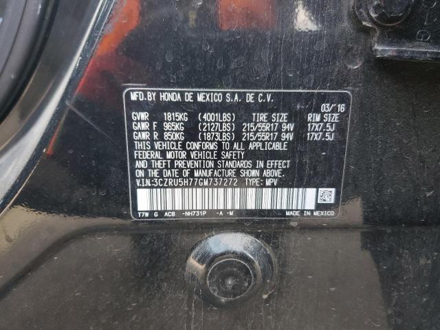 2016 HONDA HR-V EXL - 3CZRU5H77GM737272