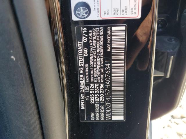 2017 MERCEDES-BENZ E 300 WDDZF4JB7HA076341