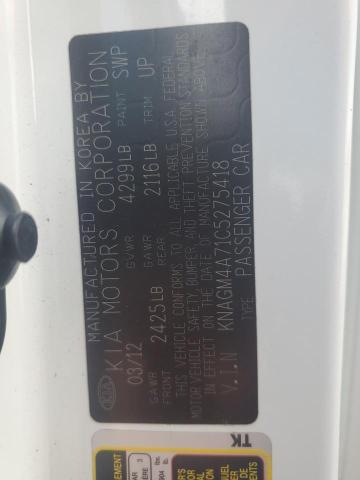 2012 KIA OPTIMA LX - KNAGM4A71C5275418