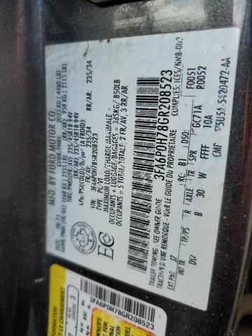 2016 FORD FUSION SE 3FA6P0H78GR208523