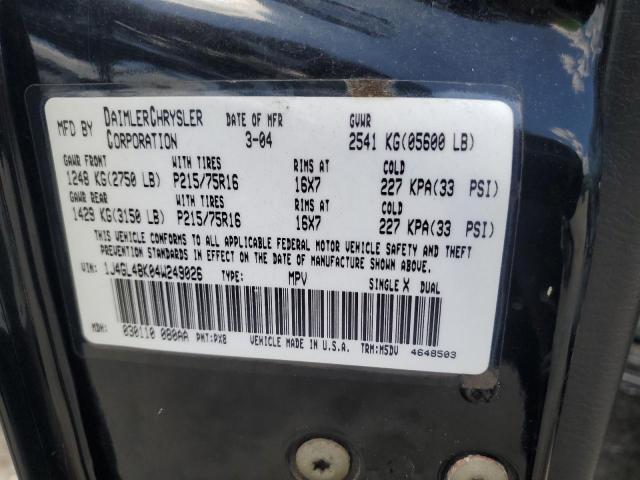 2004 JEEP LIBERTY SPORT #3303595959