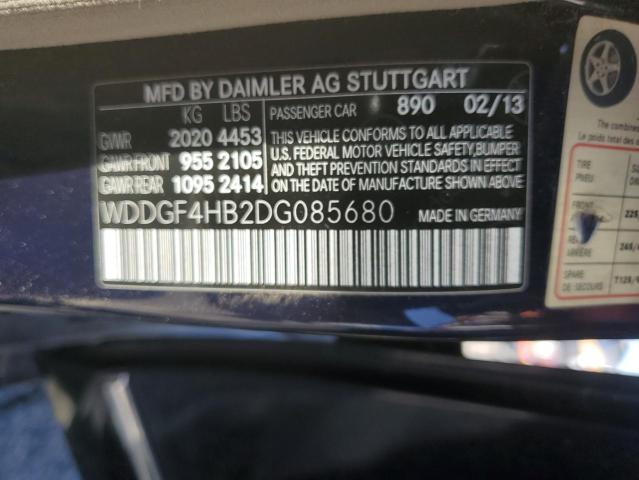 2013 MERZ C 250 - WDDGF4HB2DG085680