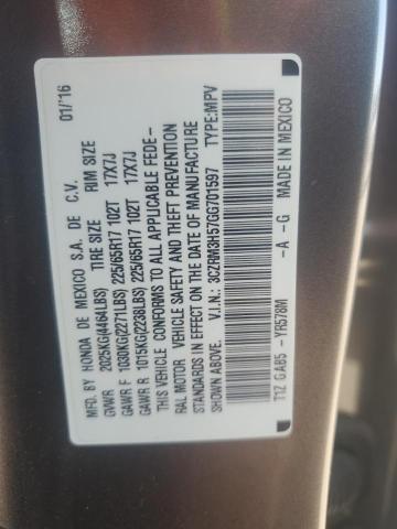 2016 HONDA CR-V EX 3CZRM3H57GG701597