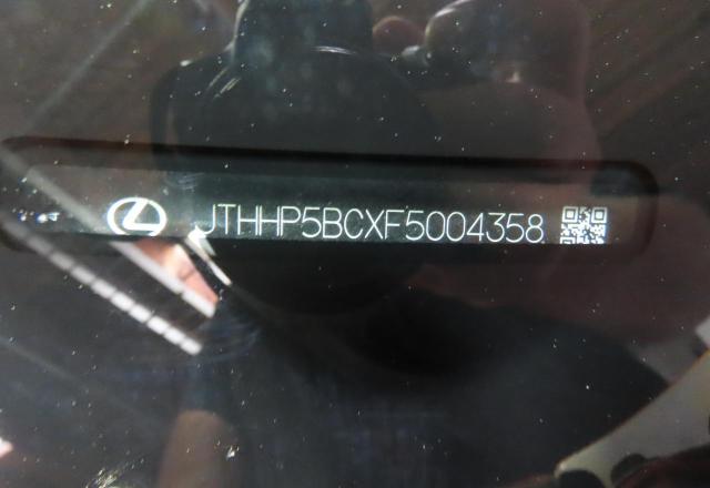 2015 LEXUS RC-F JTHHP5BCXF5004358