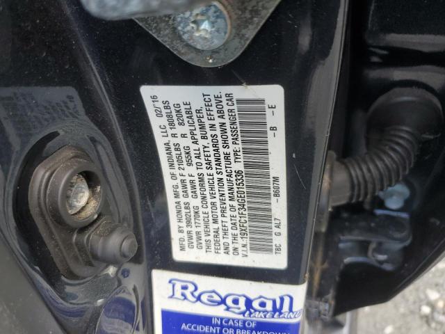 2016 HONDA CIVIC EX 19XFC1F34GE015336