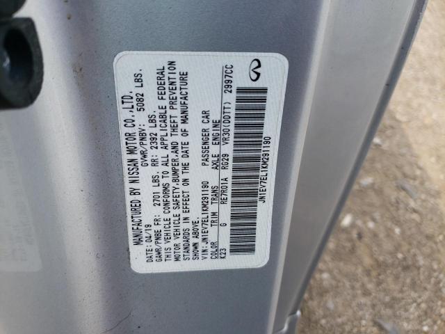 2019 INFINITI Q60 PURE JN1EV7EL1KM291190