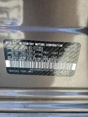 2018 MITSUBISHI OUTLANDER JA4J24A58JZ055142