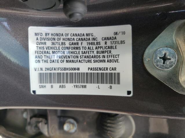 2011 HONDA CIVIC LX - 2HGFA1F55BH500848