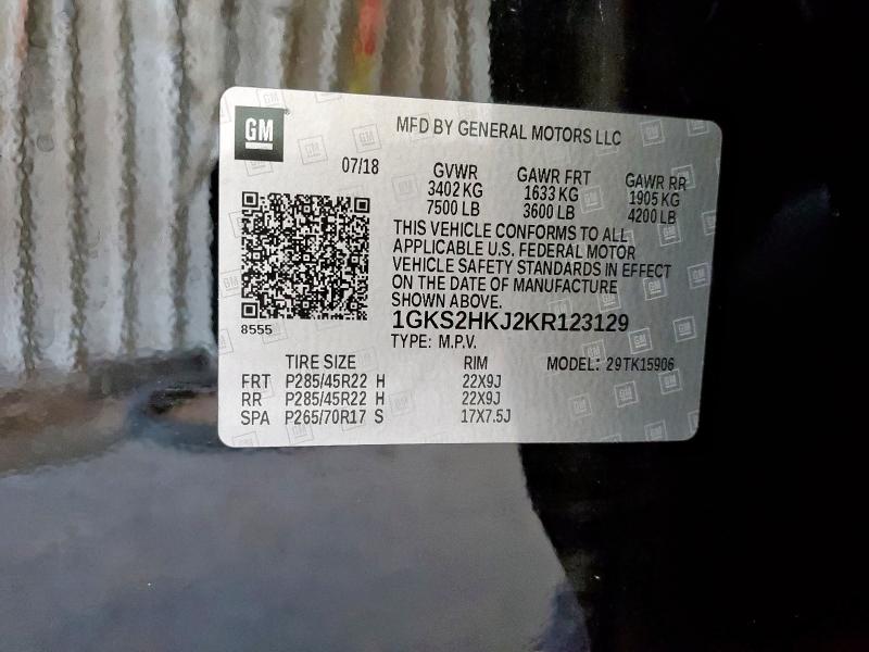 2019 GMC YUKON XL D - 1GKS2HKJ2KR123129