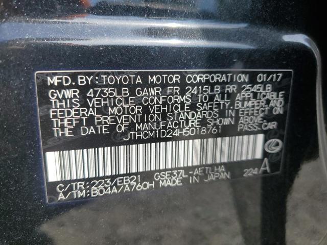 2017 LEXUS IS 300 JTHCM1D24H5018761