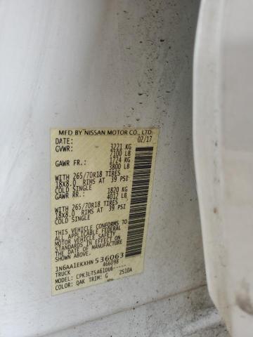 2017 NISSAN TITAN S 1N6AA1EKXHN536063