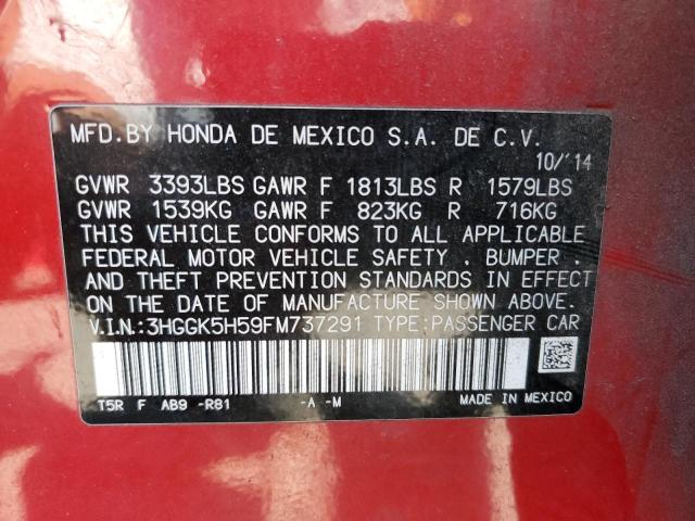 2015 HONDA FIT LX 3HGGK5H59FM737291
