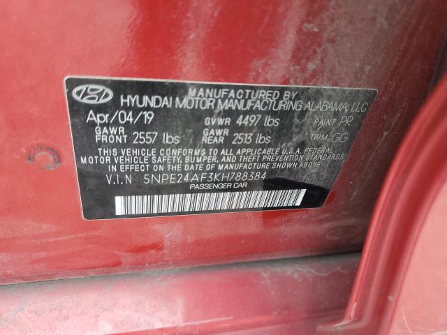 2019 HYUNDAI SONATA SE - 5NPE24AF3KH788384