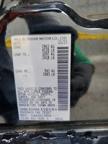 2024 NISSAN ALTIMA SV 1N4BL4DV9RN350584