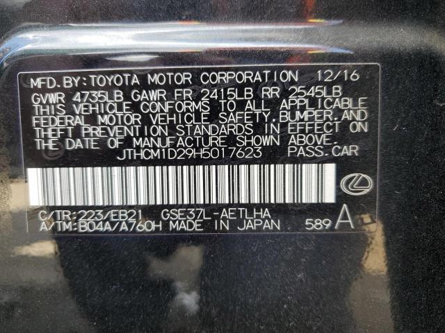 2017 LEXUS IS 300 - JTHCM1D29H5017623