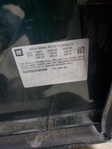 2015 BUICK REGAL PREM 2G4GP5EX3F9275899