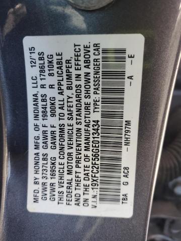 2016 HONDA CIVIC LX 19XFC2F56GE013434