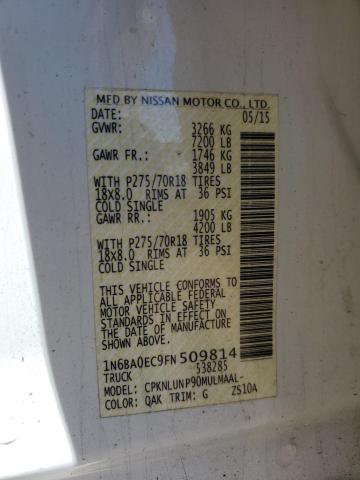 2015 NISSAN TITAN S 1N6BA0EC9FN509814