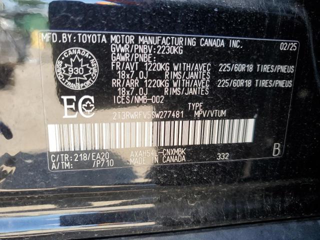 2025 TOYOTA RAV4 XLE 2T3RWRFV5SW277481