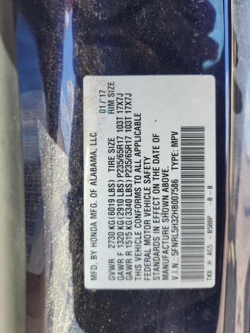 2017 HONDA ODYSSEY SE 5FNRL5H32HB007586