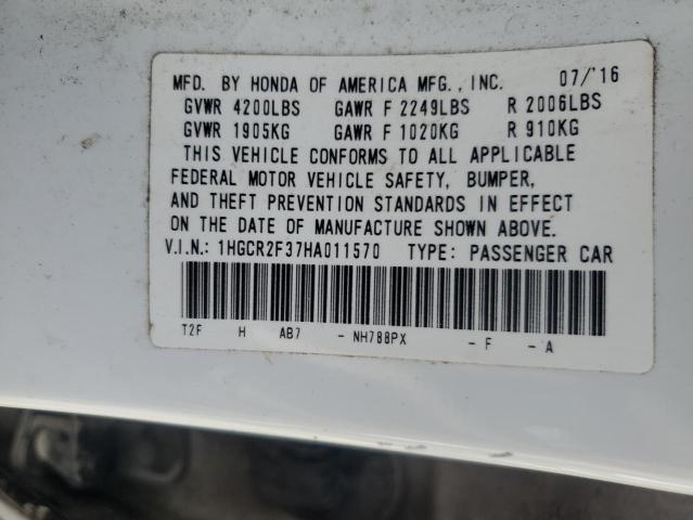 2017 HONDA ACCORD LX - 1HGCR2F37HA011570