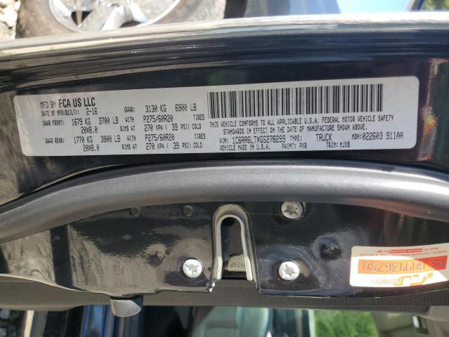 2016 RAM 1500 SLT 1C6RR6LTXGS278299
