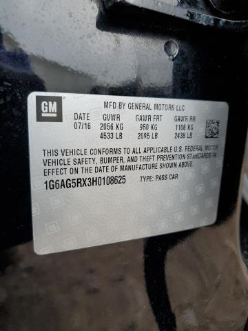 2017 CADILLAC ATS - 1G6AG5RX3H0108625