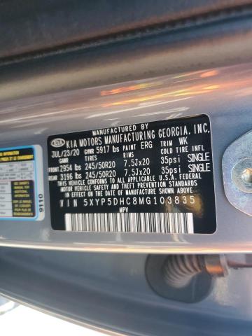 2021 KIA TELLURIDE SX 5XYP5DHC8MG103835
