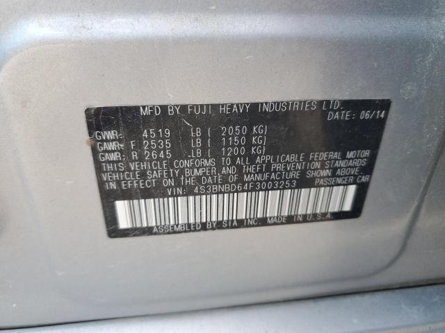 2015 SUBARU LEGACY 2.5 - 4S3BNBD64F3003253