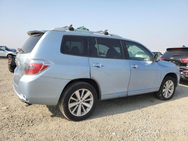 TOYOTA HIGHLANDER 2008 blue 4dr spor hybrid engine JTEEW44A782019753 photo #4