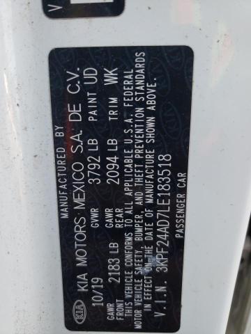 2020 KIA FORTE FE - 3KPF24AD7LE183518
