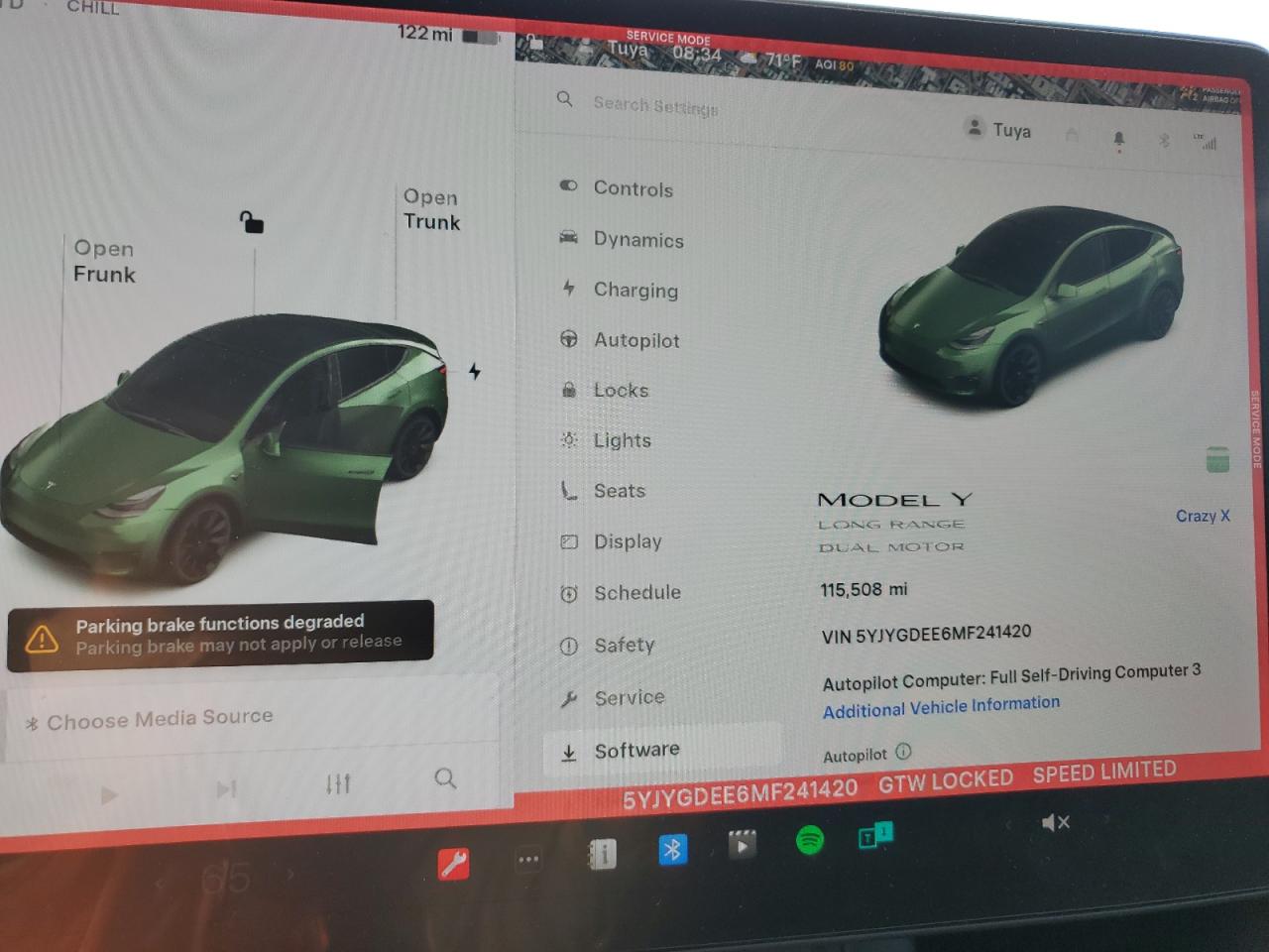 Lot #3302740011 2021 TESLA MODEL Y