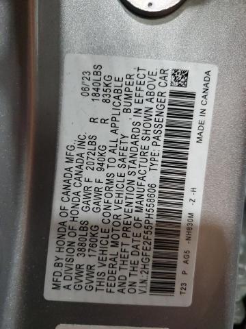 2023 HONDA CIVIC SPOR 2HGFE2F55PH558606