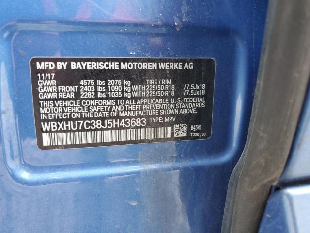 2018 BMW X1 SDRIVE28I WBXHU7C38J5H43683