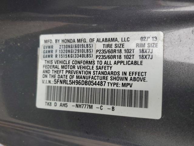 2013 HONDA ODYSSEY TO - 5FNRL5H96DB054487