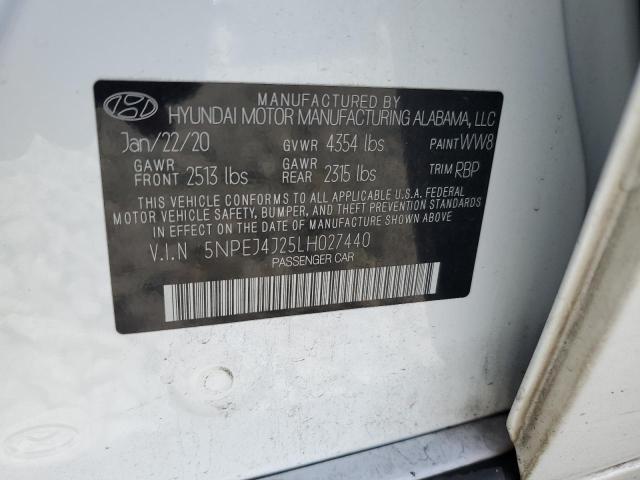 2020 HYUNDAI SONATA SEL PLUS 5NPEJ4J25LH027440