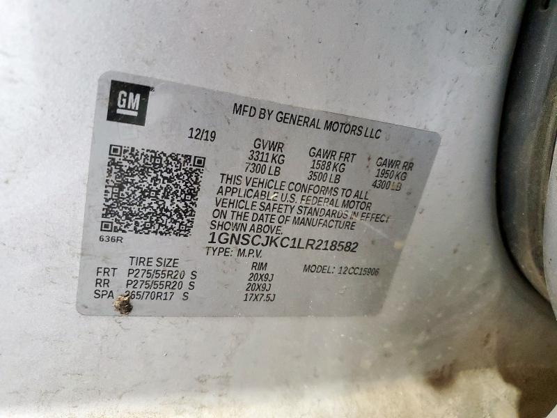 2020 CHEVROLET SUBURBAN C 1GNSCJKC1LR218582