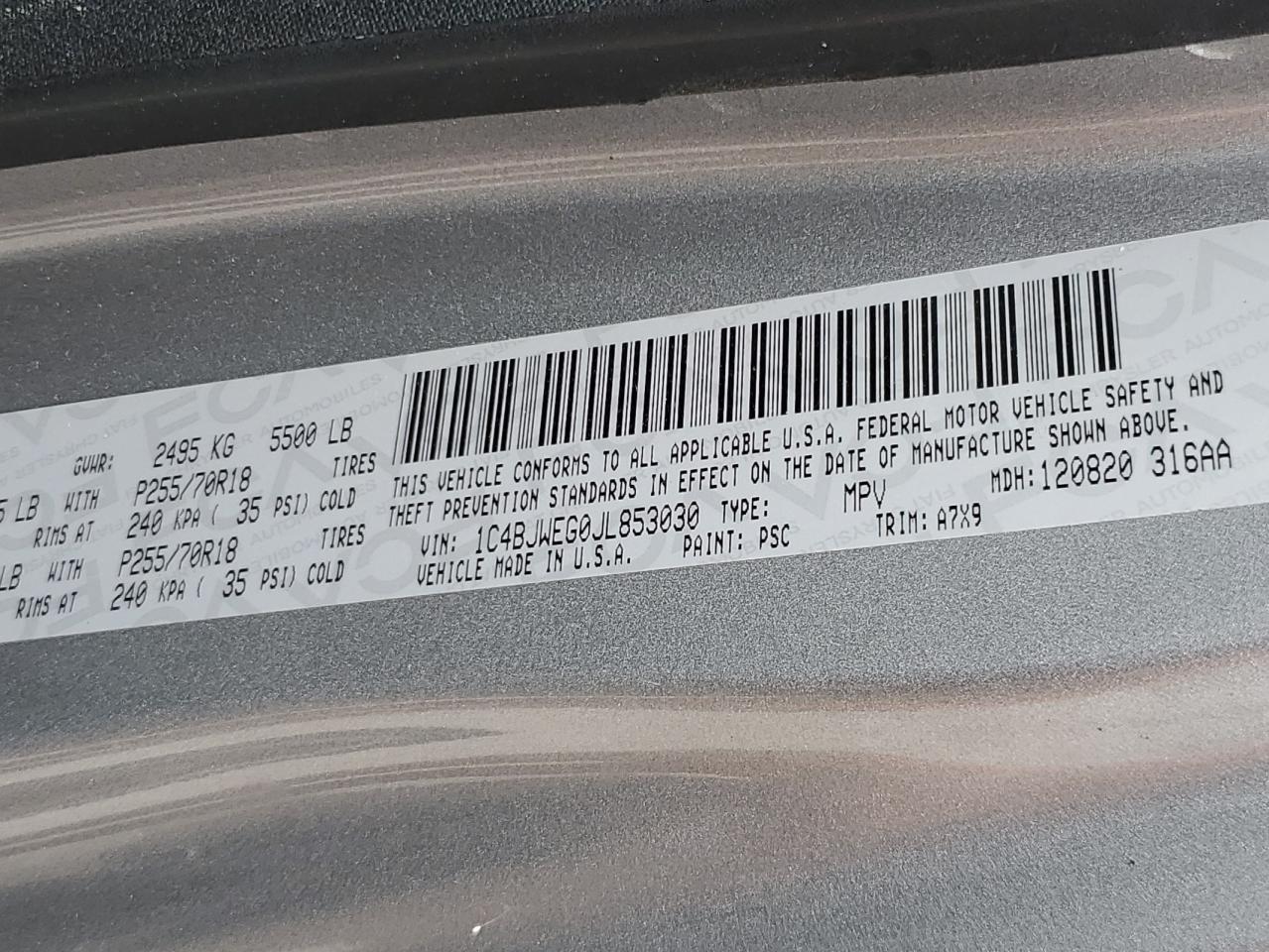 JEEP WRANGLER SAHARA